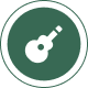 Guitar icon in a green circle.